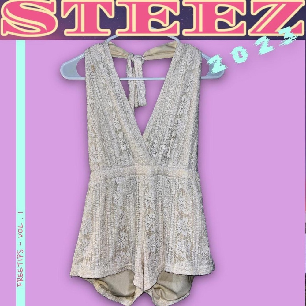 Beautiful Lacy Floral Romper